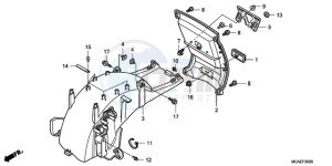 GL18009 France - (F / CMF) drawing REAR FENDER