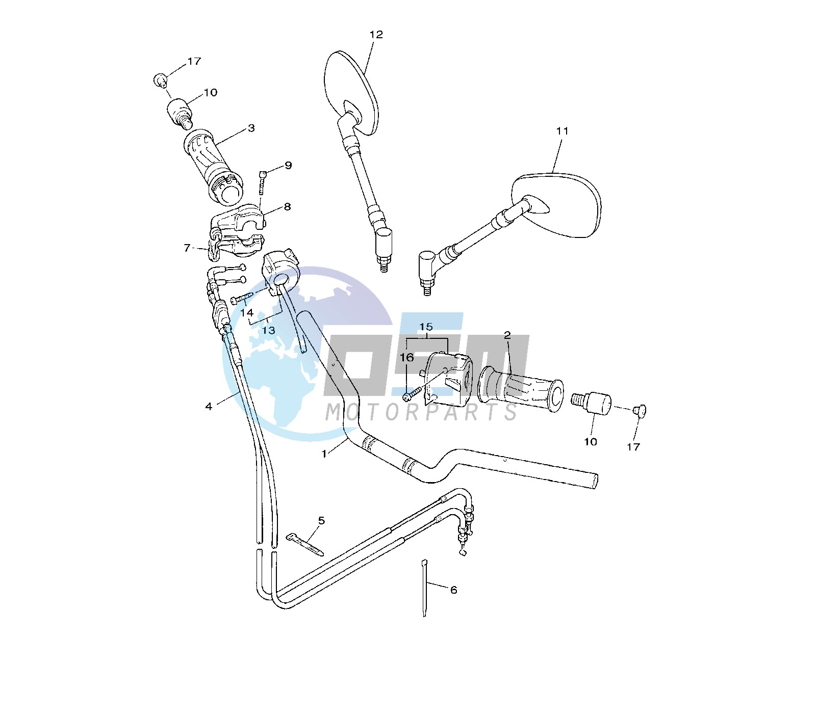 STEERING HANDLE AND CABLE