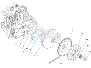 Zip 100 4T 2011-2014 (VieTnam) drawing Driving pulley