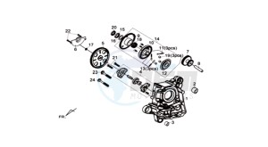 SYMPHONY ST 125 drawing CRANKCASE RIGHT / OILPUMP