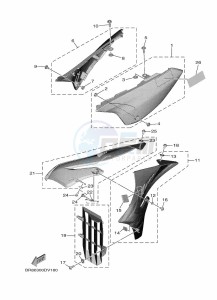 YZ65 (BR86) drawing SIDE COVER