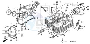 TRX500FEB drawing CYLINDER HEAD