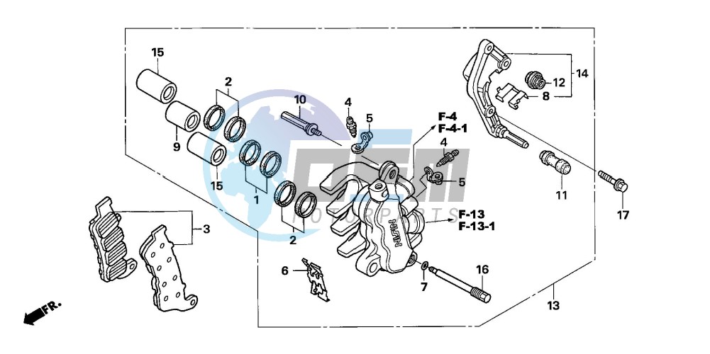 L. FRONT BRAKE CALIPER