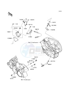 KSV 700 B [KFX 700] (B6F-B9F) B8F drawing GEAR CHANGE MECHANISM