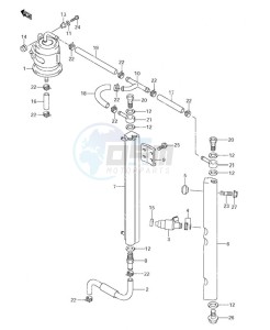 DF 115 drawing Fuel Injector (S/N 152527 & Newer)