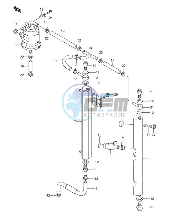 Fuel Injector (S/N 152527 & Newer)