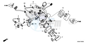 CRF450RG CRF450R Europe Direct - (ED) drawing WIRE HARNESS