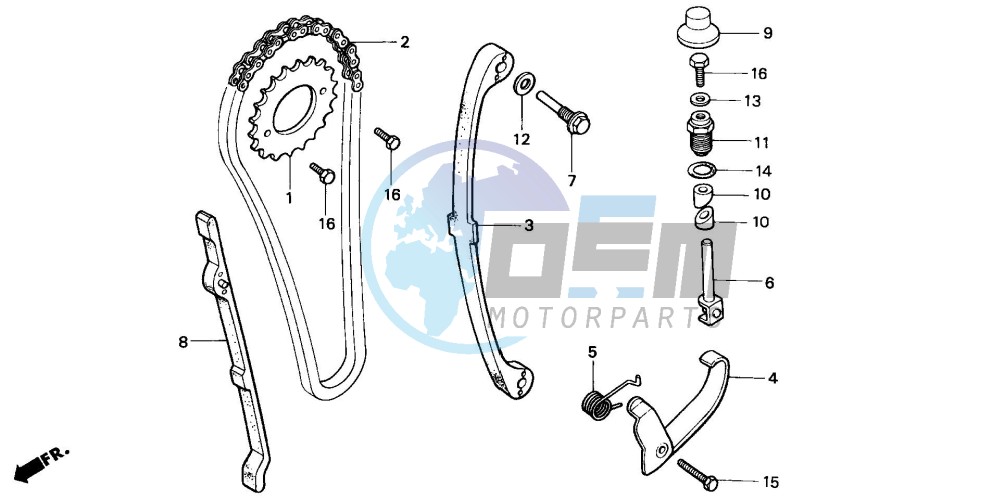 CAM CHAIN/TENSIONER