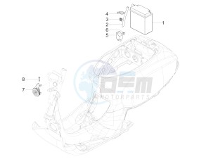 SXL 125 4T 3V drawing Remote control switches - Battery - Horn