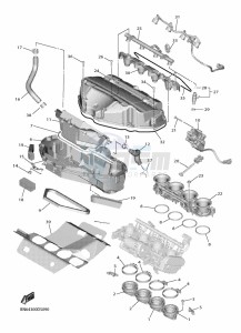 YZF600W YZF-R6 (BN6V) drawing INTAKE