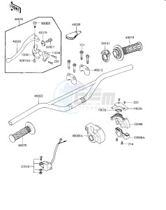 KX 125 C [KX125L] (C1) [KX125L] drawing HANDLEBAR