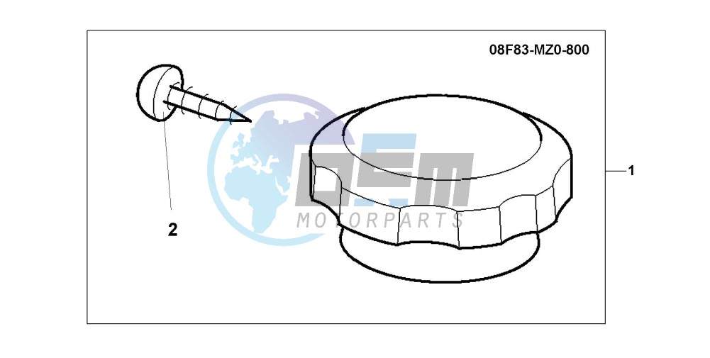 CHRM RADIATOR CAP