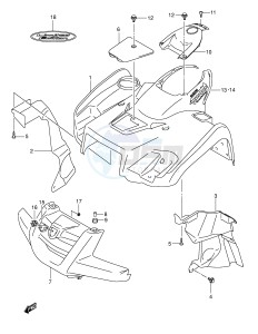 LT-A500F (P28-P33) drawing FRONT FENDER (MODEL K5)