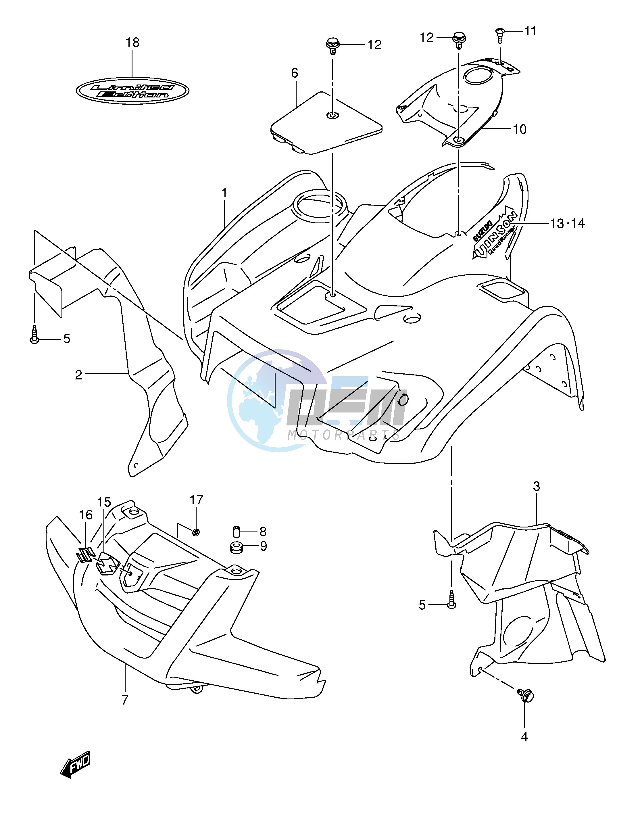 FRONT FENDER (MODEL K5)