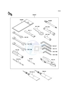 ZZR1400 ABS ZX1400B6F FR GB XX (EU ME A(FRICA) drawing Owner's Tools