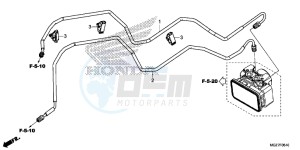 CB500XAE CB500X ABS UK - (E) drawing BRAKE PIPE