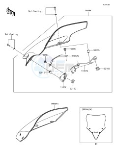 NINJA 650 EX650KJF XX (EU ME A(FRICA) drawing Accessory(Windshield)