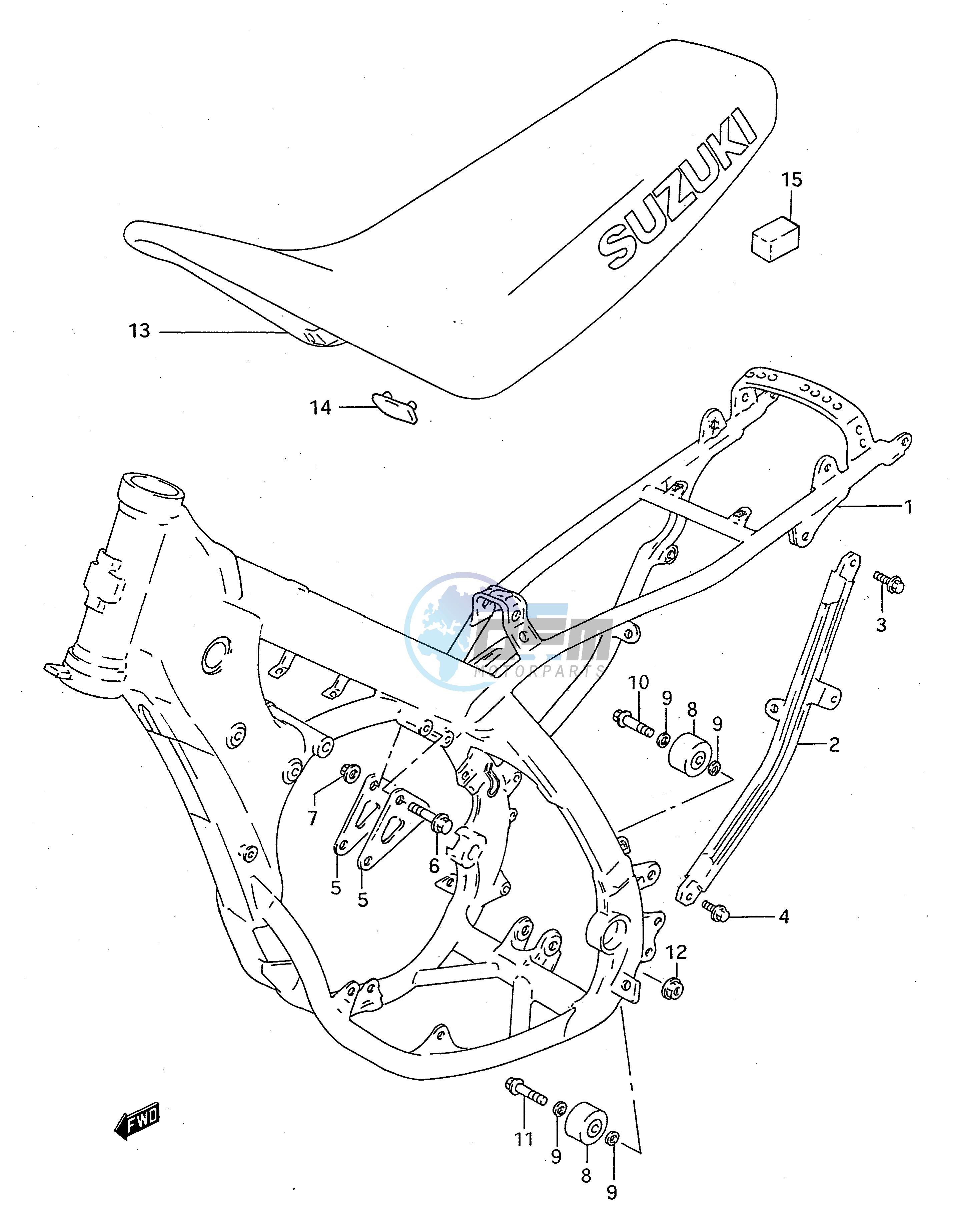 FRAME - SEAT (MODEL R S)