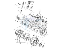 XJ S DIVERSION 600 drawing CLUTCH