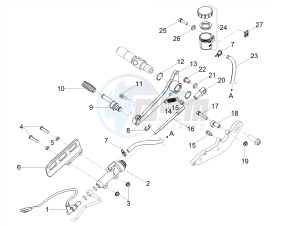 V7 III Racer 750 e4 (NAFTA) drawing Rear master cylinder