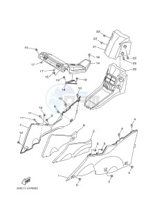 YXZ1000R SS YXZ10YESJ YXZ1000R SS (B0F6) drawing SIDE COVER 2