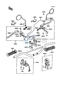 KE 100 B [KE100] (B11-B15) [KE100] drawing HANDLEBAR