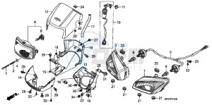 TRX500FPEB drawing HEADLIGHT