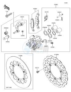 KX85-II KX85DFF EU drawing Front Brake