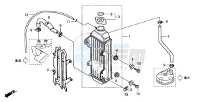 CR85R drawing RADIATOR