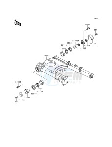 ZG 1000 A [CONCOURS] (A10-A14 A11 Can only) [CONCOURS] drawing SWINGARM