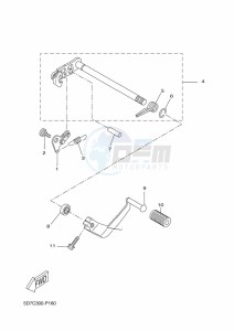 MT-125 ABS MT125-A (BR37) drawing SHIFT SHAFT