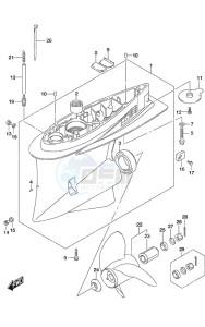 DF 250 drawing Gear Case SS Model