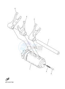 WR250R (32DW 32DV 32DX) drawing SHIFT CAM & FORK