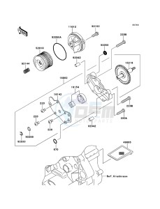 KLX250 KLX250SBF GB XX (EU ME A(FRICA) drawing Oil Pump