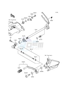 NINJA_300_ABS EX300BDF XX (EU ME A(FRICA) drawing Gear Change Mechanism