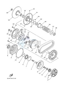 YFM350FWA YFM350DE GRIZZLY 350 4WD (1NSD 1NSE 1NSF) drawing CLUTCH