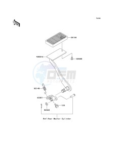 VN 1500 N [VULCAN 1500 CLASSIC FI] (N1-N3) [VULCAN 1500 CLASSIC FI] drawing BRAKE PEDAL_TORQUE LINK