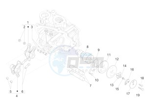 GTV 300 SEI GIORNI IE E4 ABS (NAFTA) drawing Rocking levers support unit