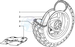 Typhoon 125 X drawing Rear Wheel