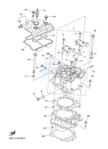 YZ450FX (B912 B913 B914 B914 B915) drawing CYLINDER