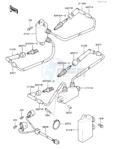 VN 750 A [VULCAN 750] (A2-A5) [VULCAN 750] drawing IGNITION SYSTEM