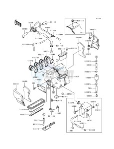 ZX 1100 F [GPZ 1100 ABS] (F1) [GPZ 1100 ABS] drawing AIR CLEANER