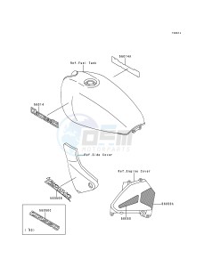 ZR 550 B [ZEPHYR] (B1-B4) [ZEPHYR] drawing DECAL-- ZR550-B3_B4- -