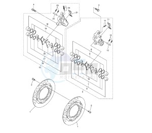 FZ6 FAZER S2 ABS 600 drawing FRONT BRAKE CALIPER