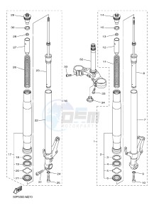 FZ8-N FZ8 (NAKED) 800 (2SH4) drawing FRONT FORK