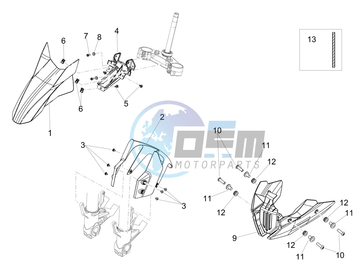 Front mudguard-Pillar