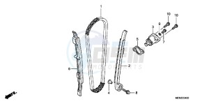 CRF450RB drawing CAM CHAIN/ TENSIONER