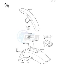 VN 1500 B [VULCAN 88 SE] (B1-B3) [VULCAN 88 SE] drawing FENDERS