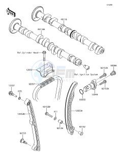 JET SKI ULTRA 310LX JT1500MEF EU drawing Camshaft(s)/Tensioner