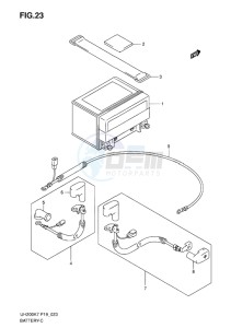 UH200 BURGMAN EU drawing BATTERY